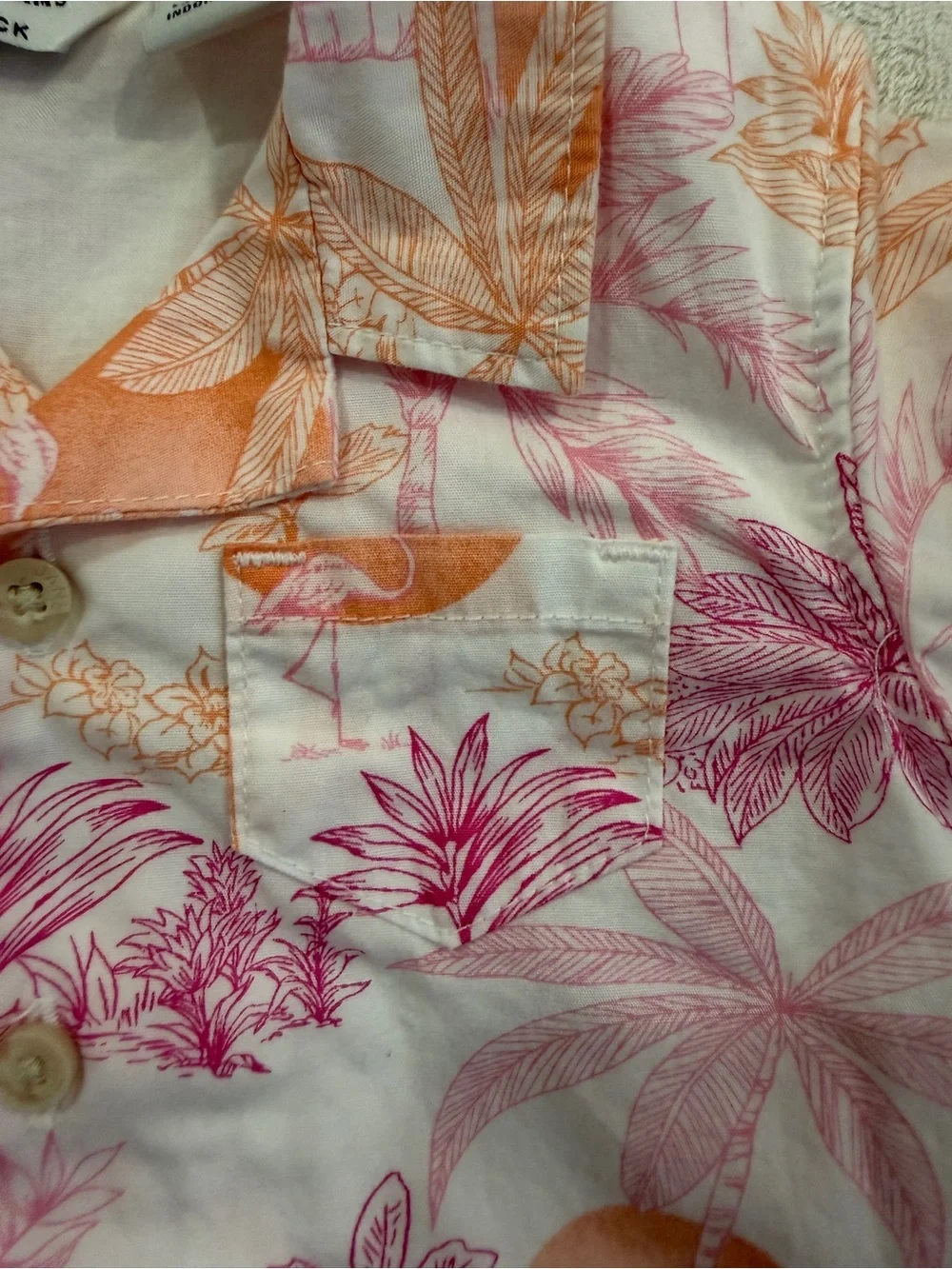 Jannie and Jack(X Serena Williams) flamingo shirt style onesies 3-6M